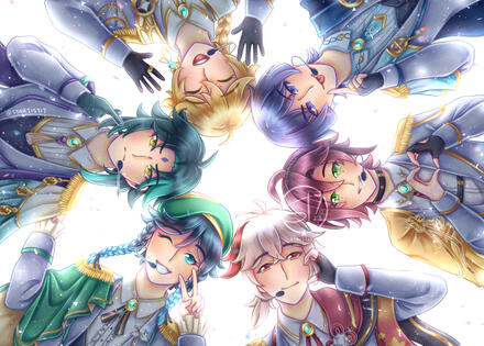 Full Render + 5 Extra People + Simple Background