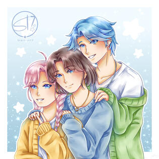 Full Render + 2 Extra People + Simple Background